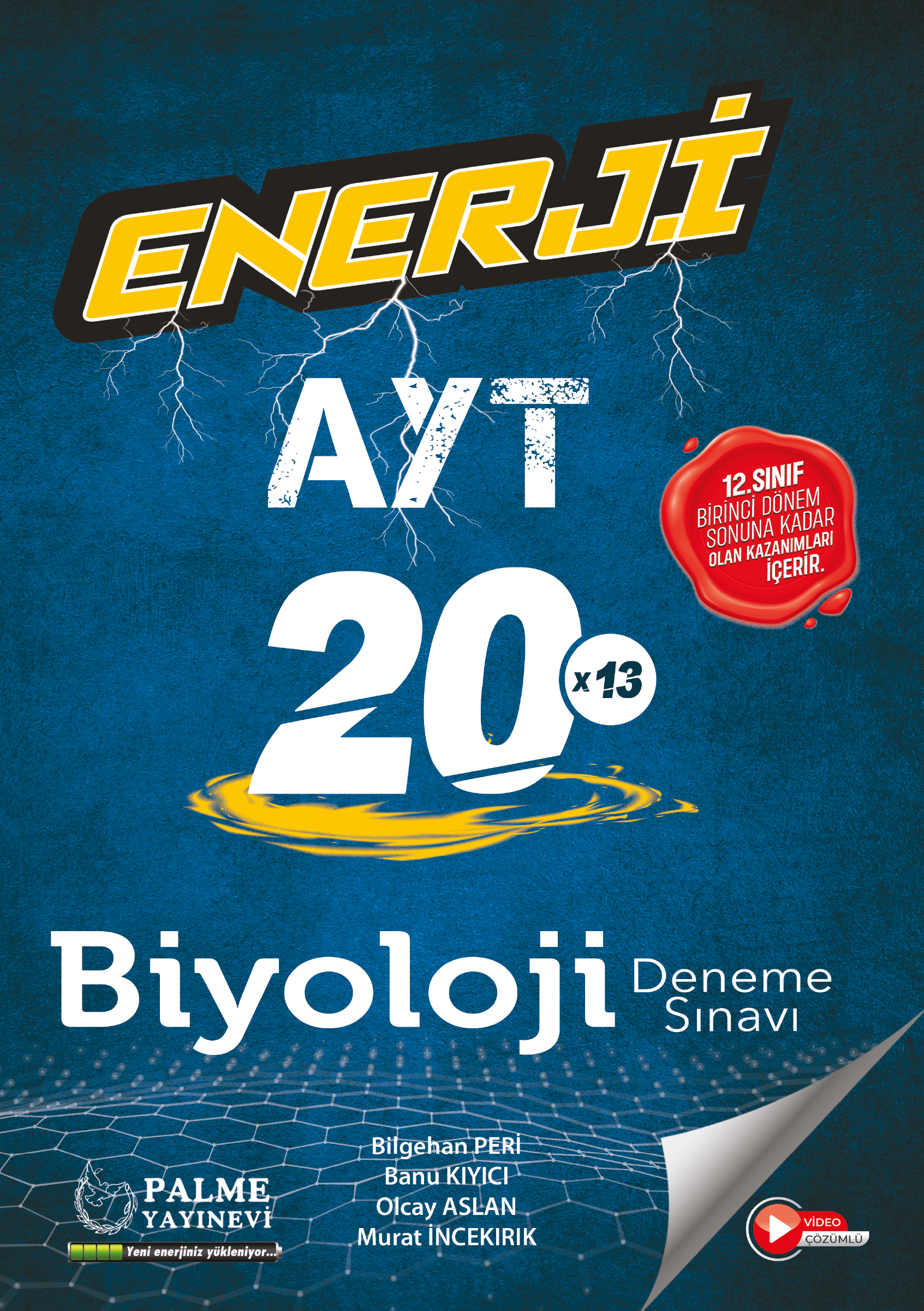 Enerjı̇ AYT Bı̇Yolojı̇ 1. DöNem 20'Lı̇ Deneme Sınavı kapak görseli